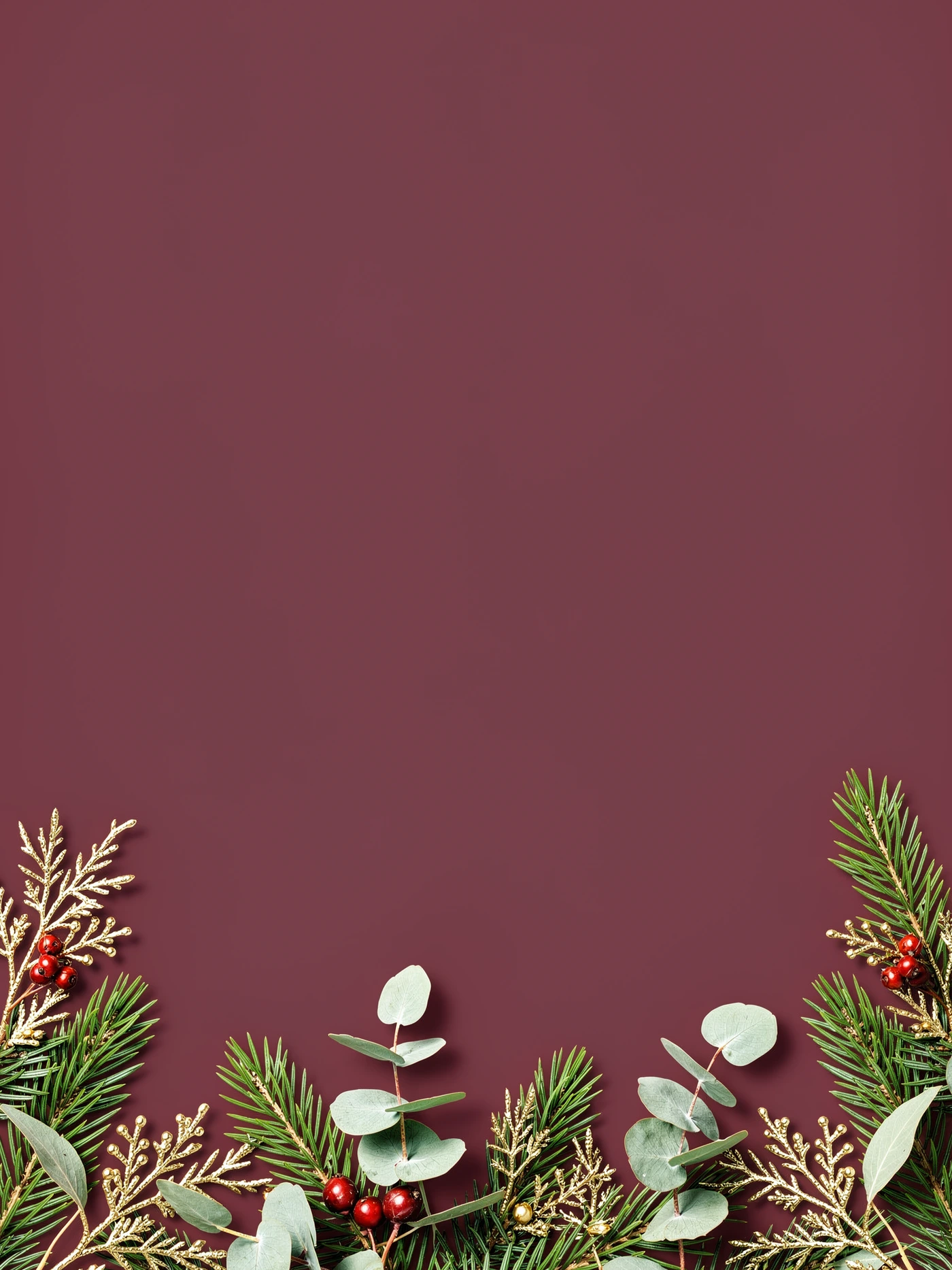 Christmas — a free neutral christmas invitation template on InviteDrop
