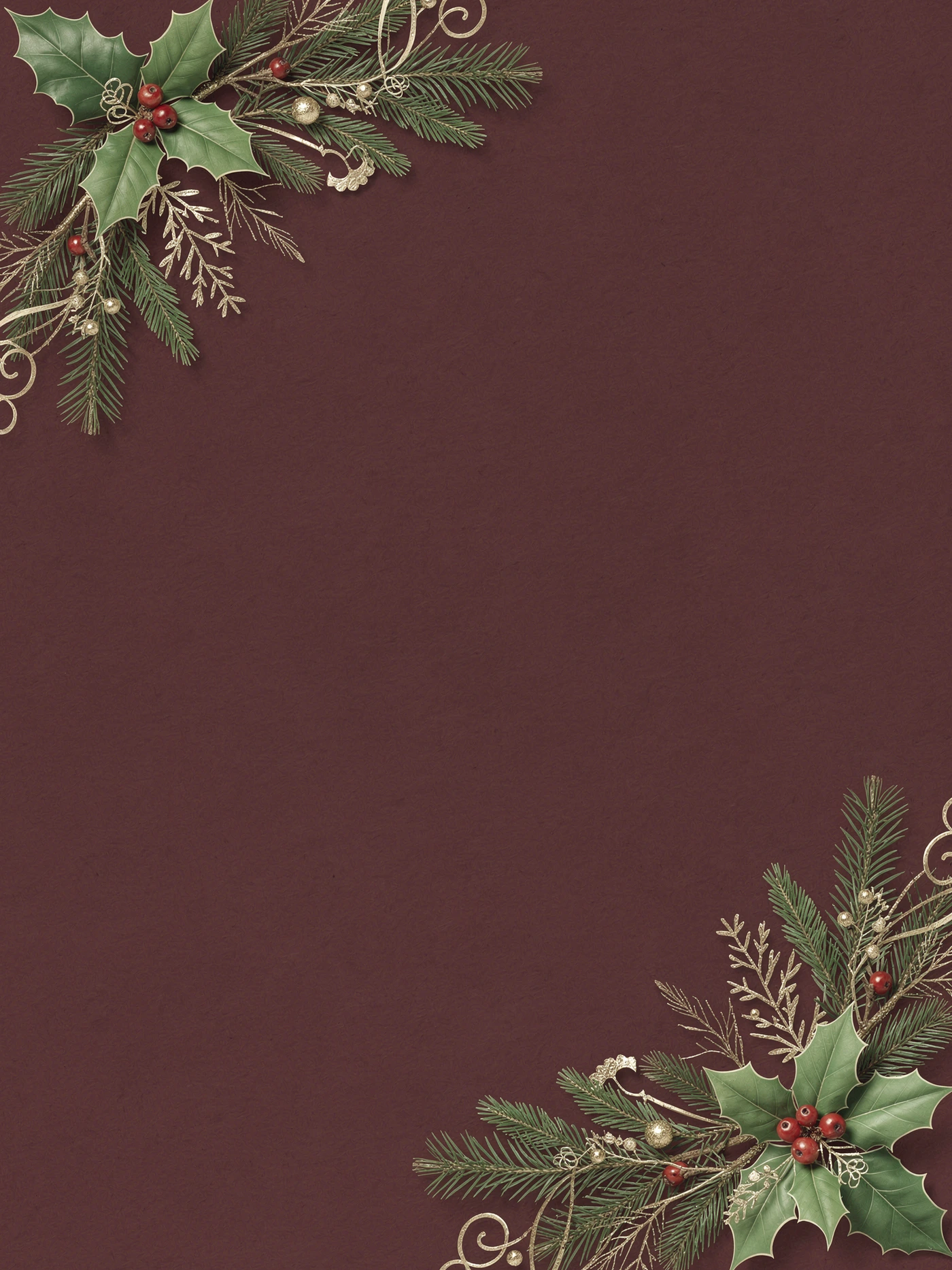 Christmas — a free neutral christmas invitation template on InviteDrop