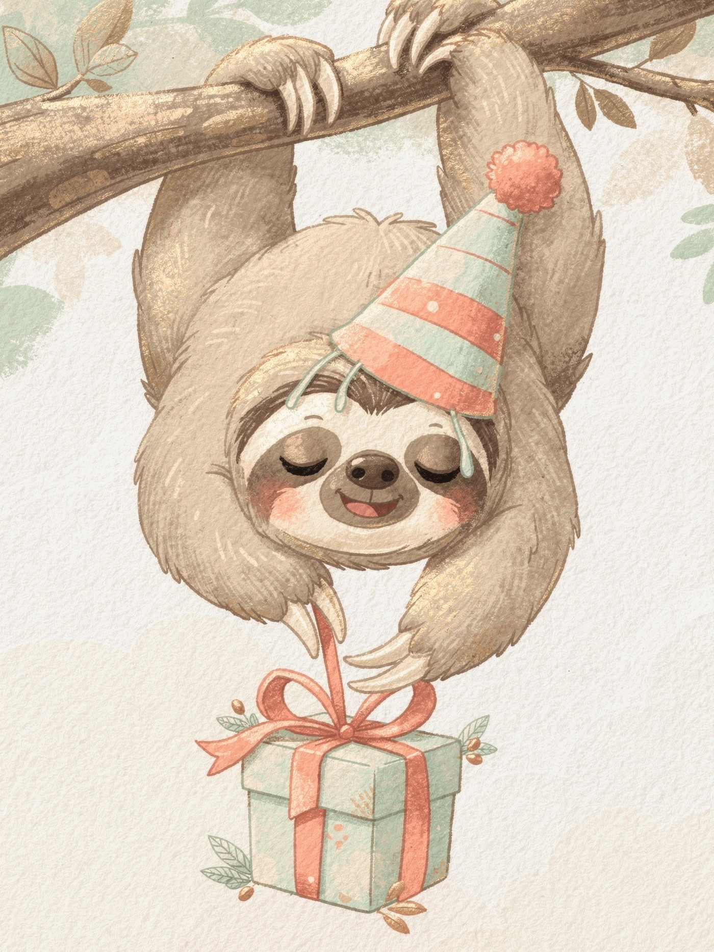 Belated Birthday — 02 Cute Animal belated birthday invitation template