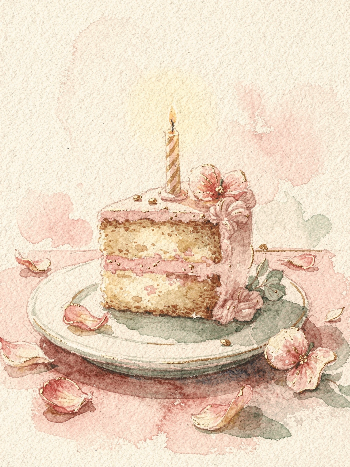 Belated Birthday — 03 Watercolor belated birthday invitation template