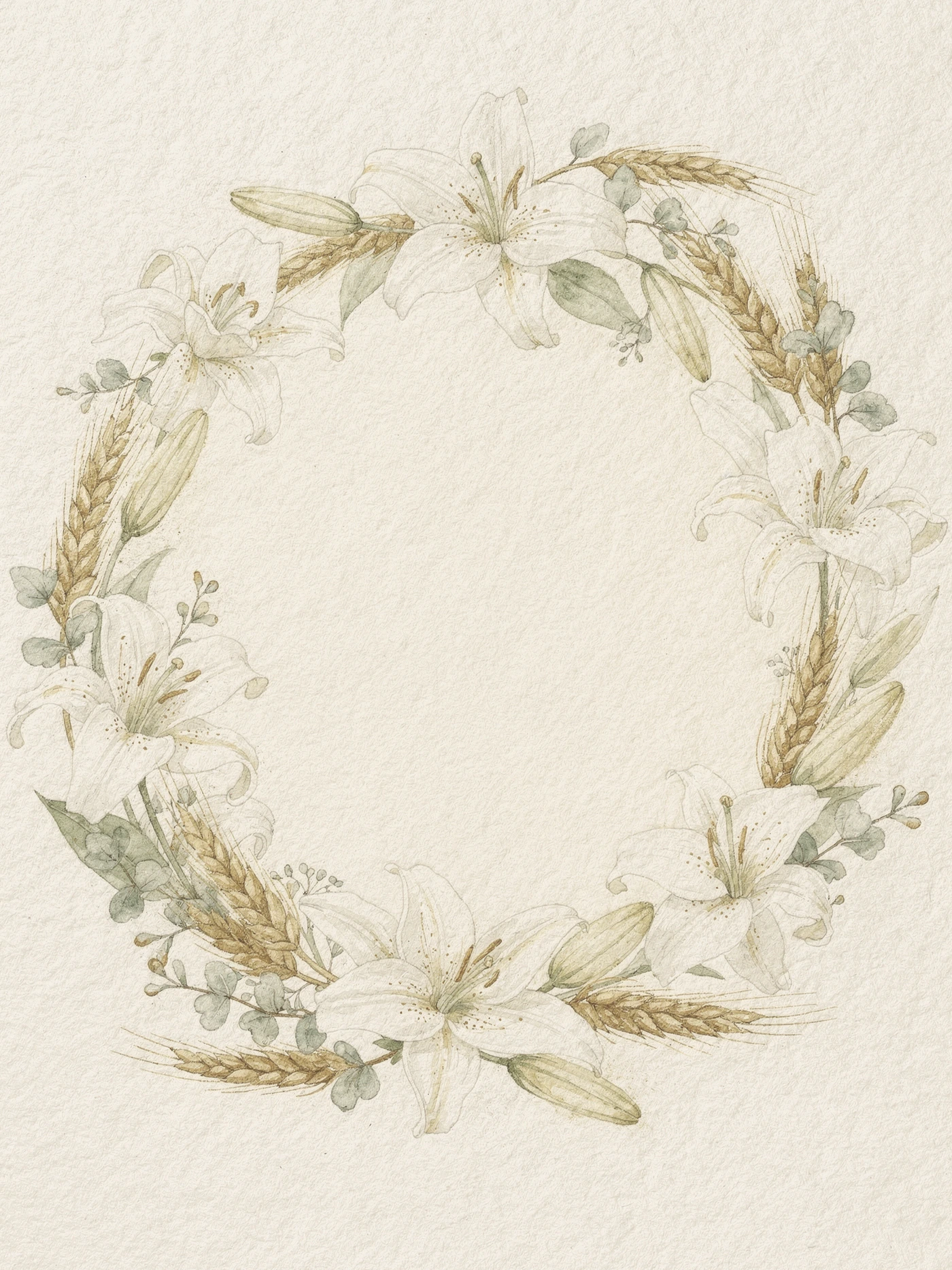 First Holy Communion — 07 Watercolor first communion invitation template