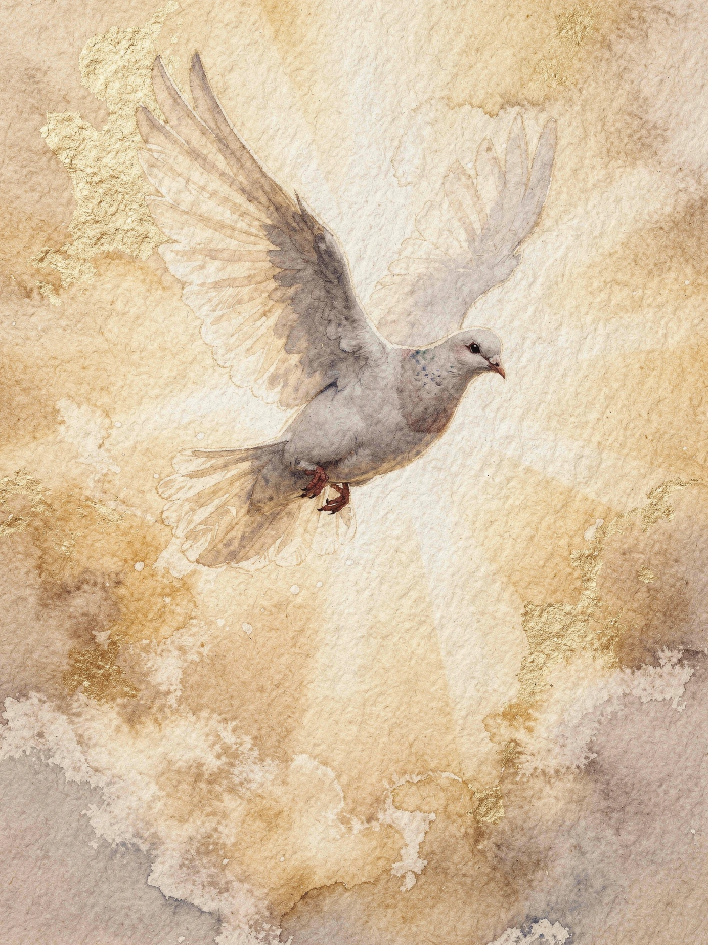 Confirmation Blessings — 06 Watercolor confirmation invitation template