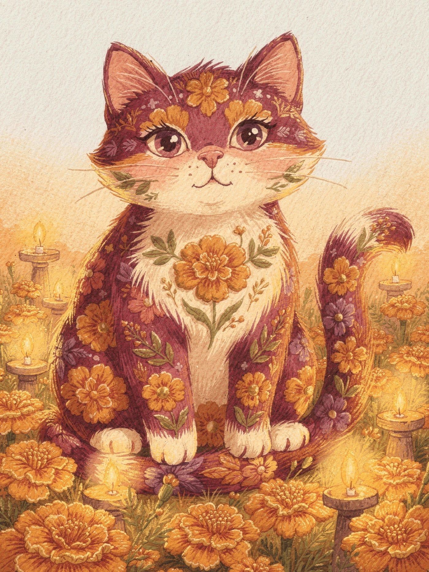Feliz Dia de Muertos — 01 Cute Animal day of the dead invitation template