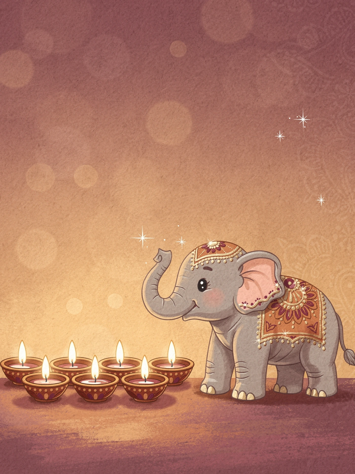 Diwali — 01 Cute Animal diwali invitation template