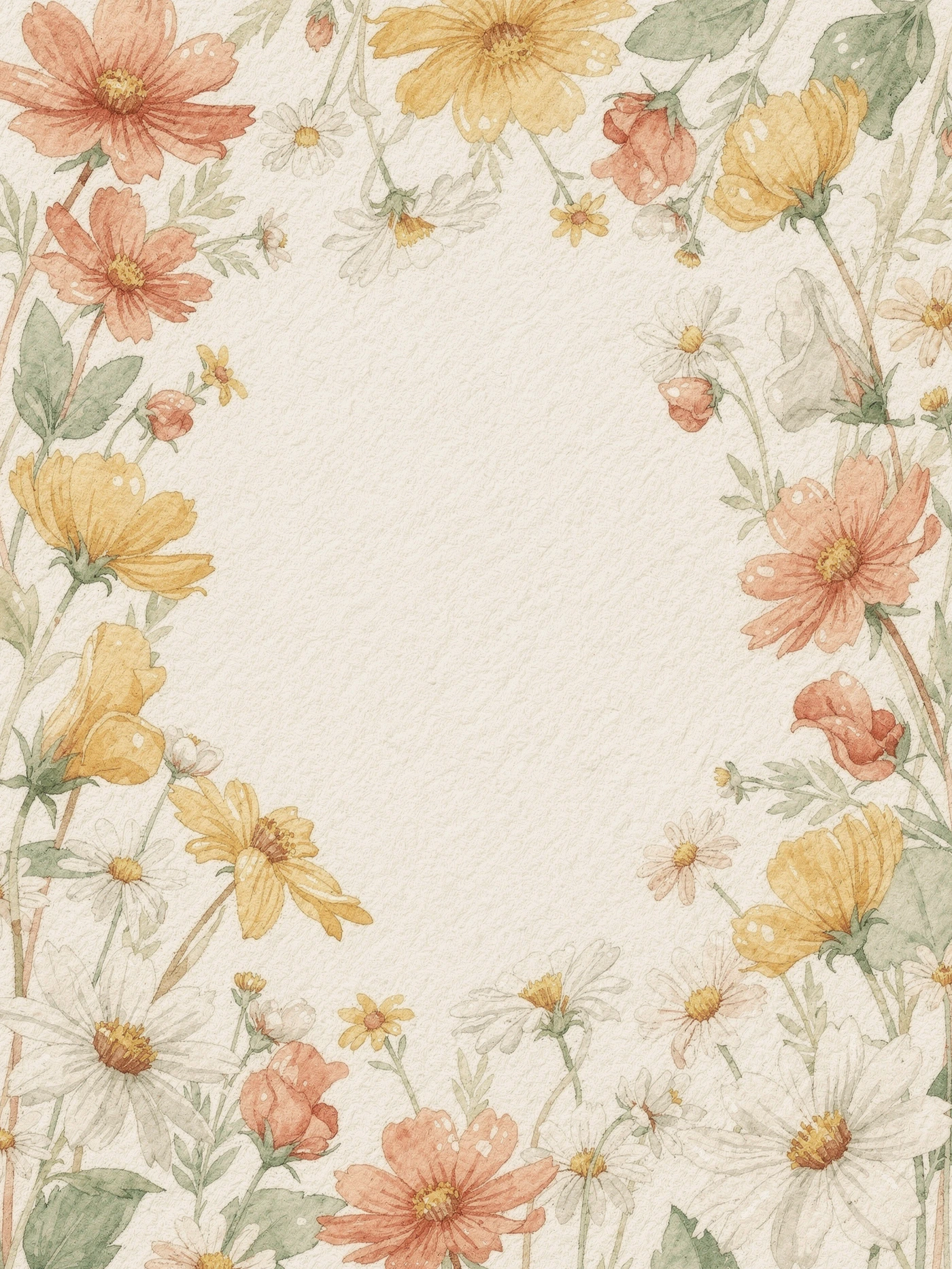 Just Because — 02 Watercolor just because invitation template