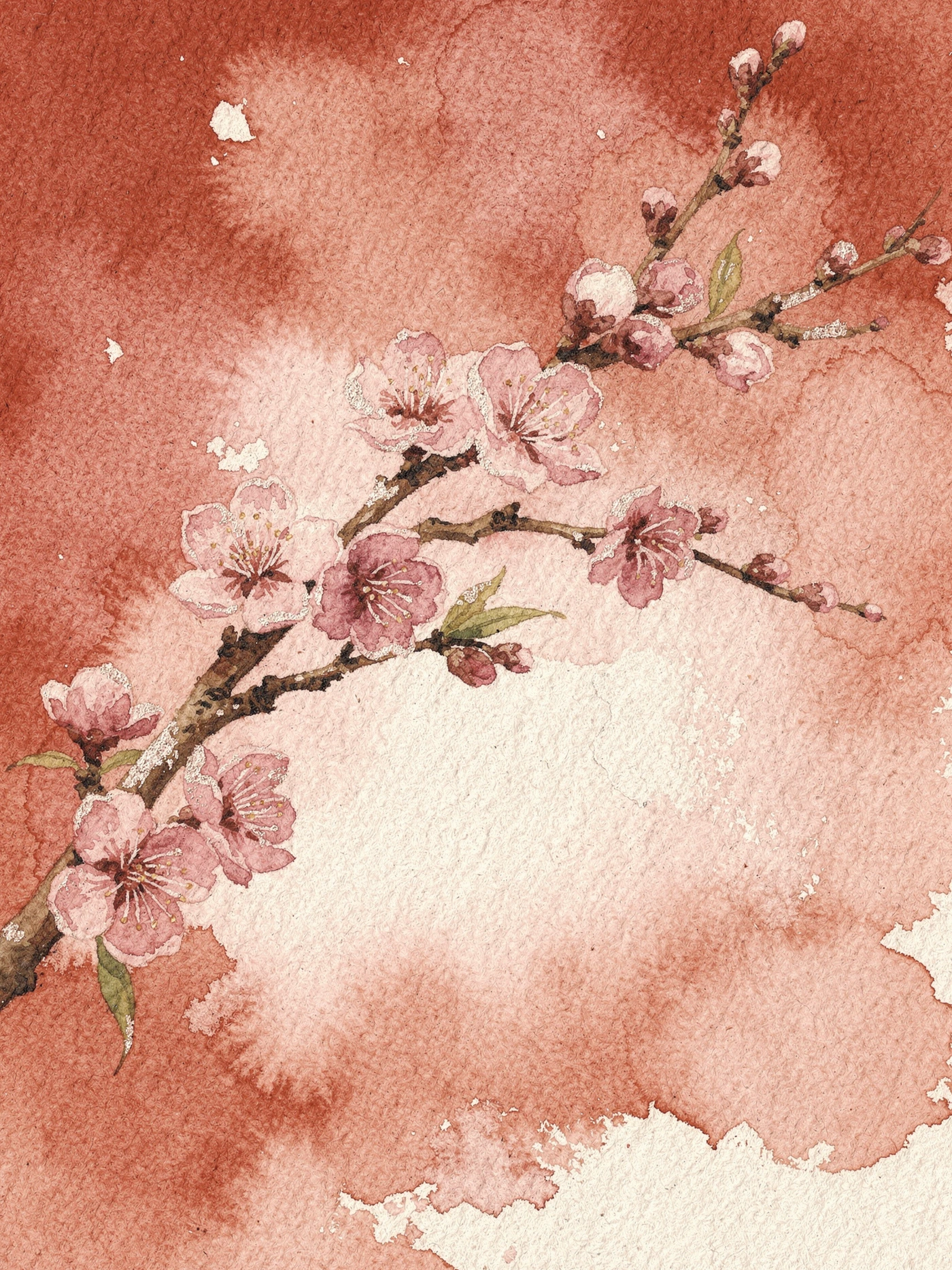 Lunar New Year — 03 Watercolor lunar new year invitation template