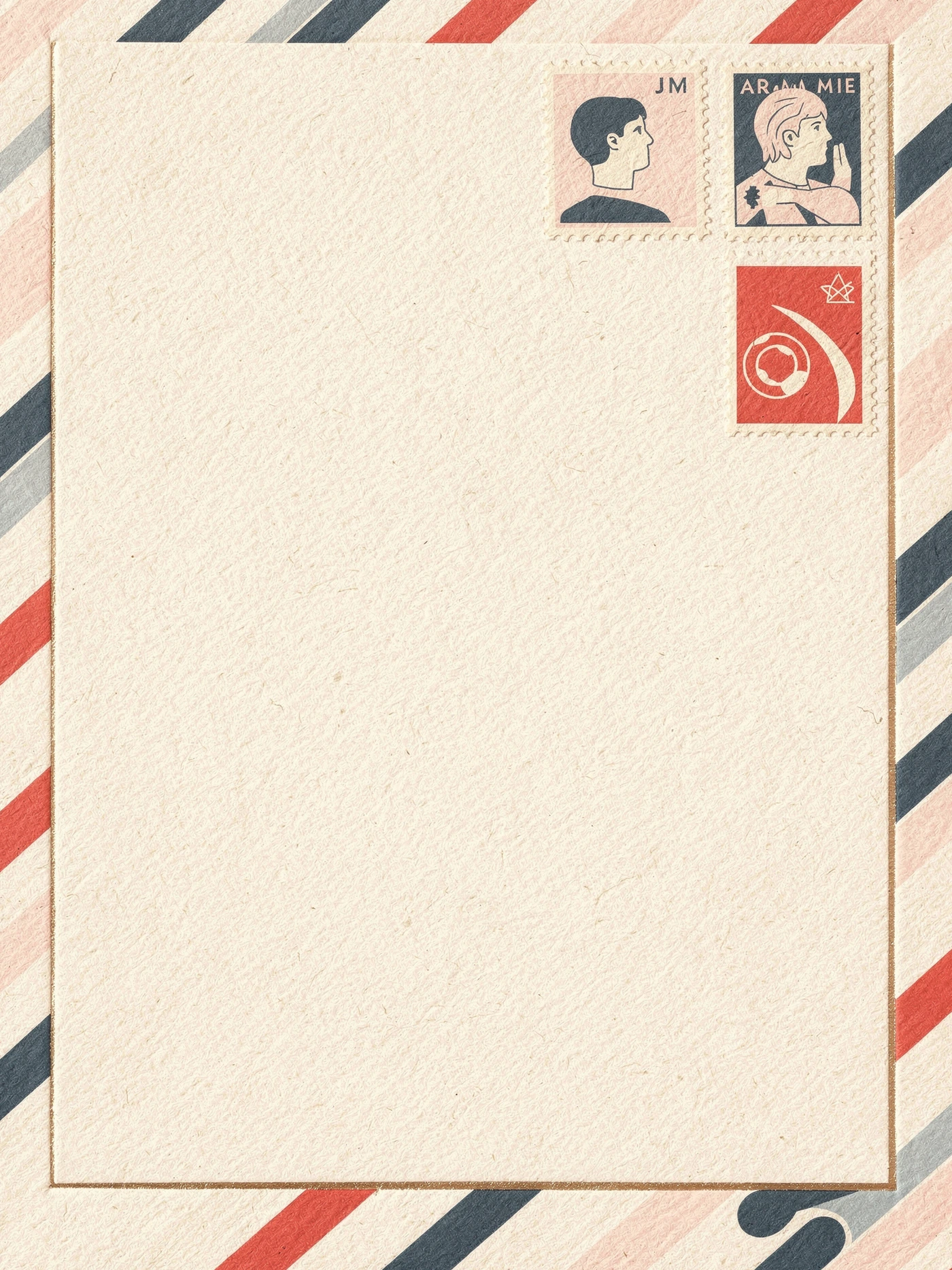 Missing You — 13 Airmail miss you invitation template