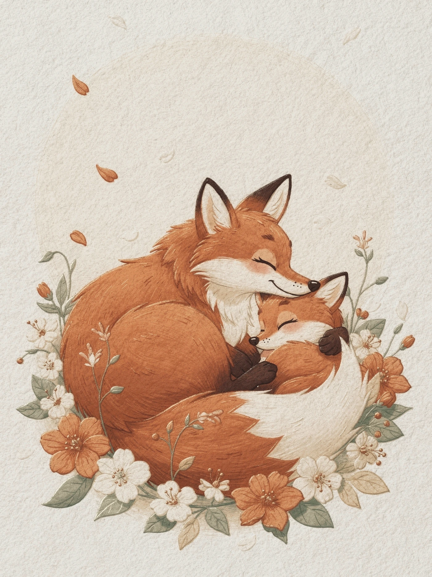 Mothers Day — 01 Cute Animal mothers day invitation template
