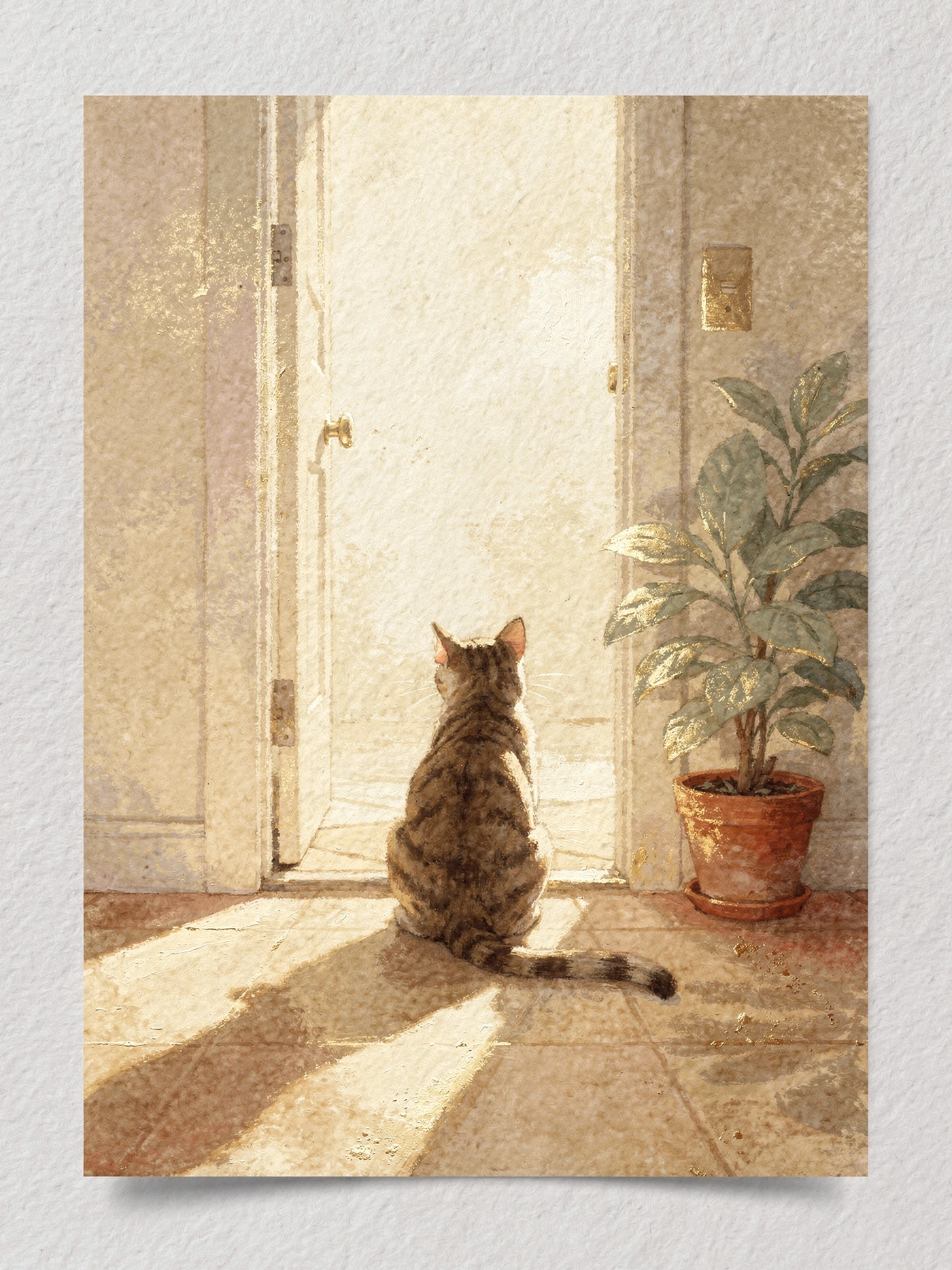 Welcome Home — 17 Cat new home invitation template