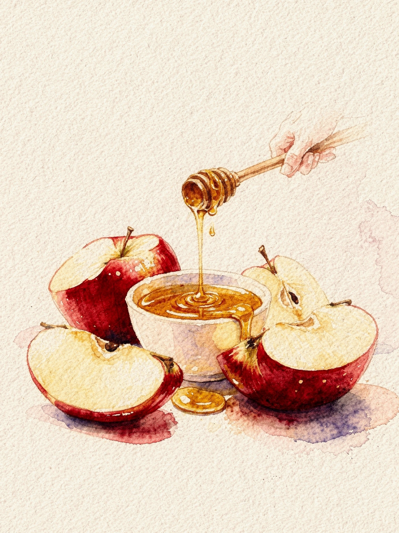 Shana Tova — 03 Watercolor rosh hashanah invitation template