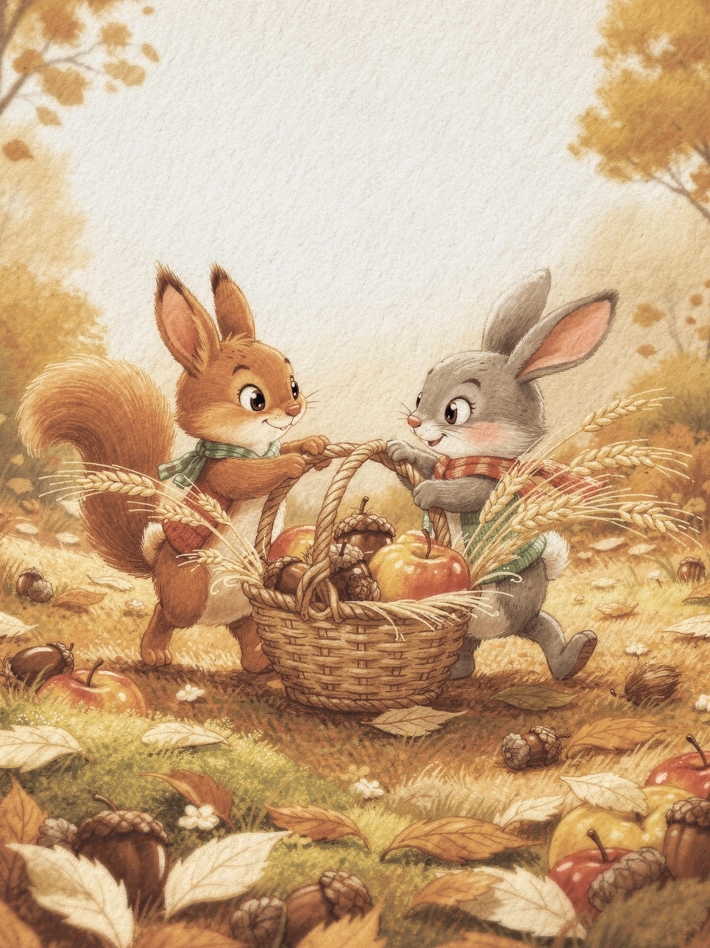 Thanksgiving — 01 Cute Animal thanksgiving invitation template