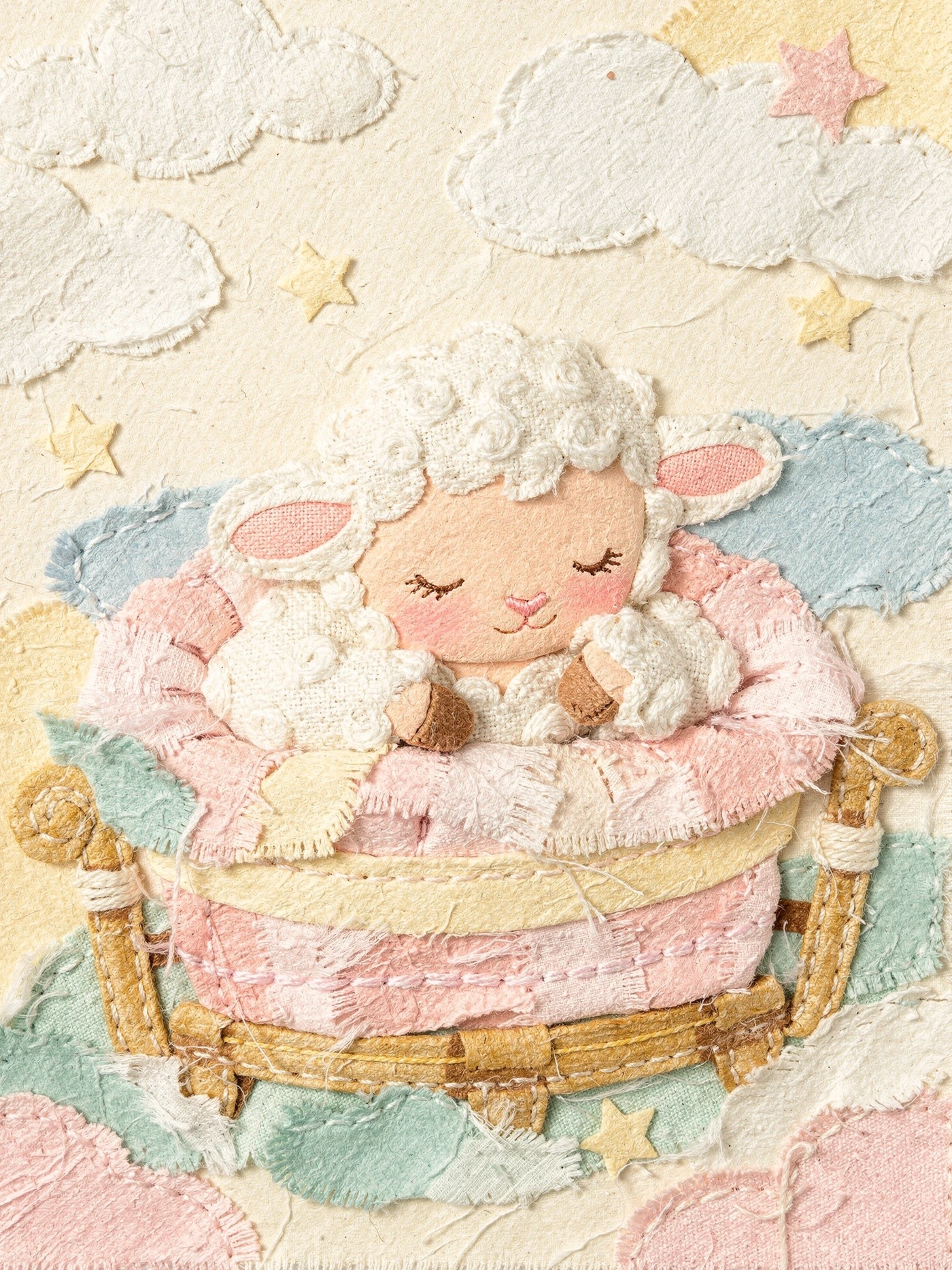 Welcome Baby — Collage 08 new baby invitation template