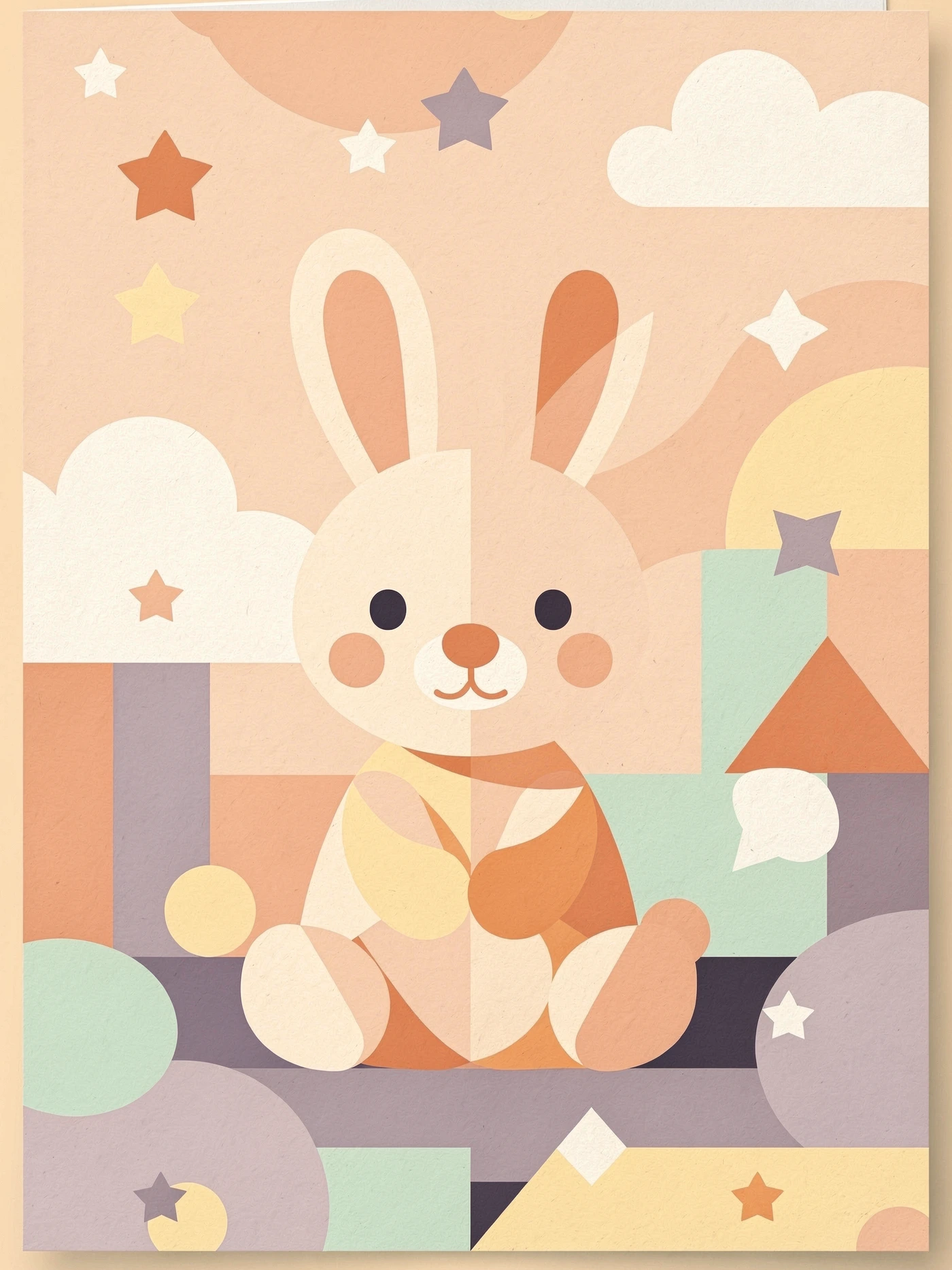 Welcome Baby — Geo 64 new baby invitation template
