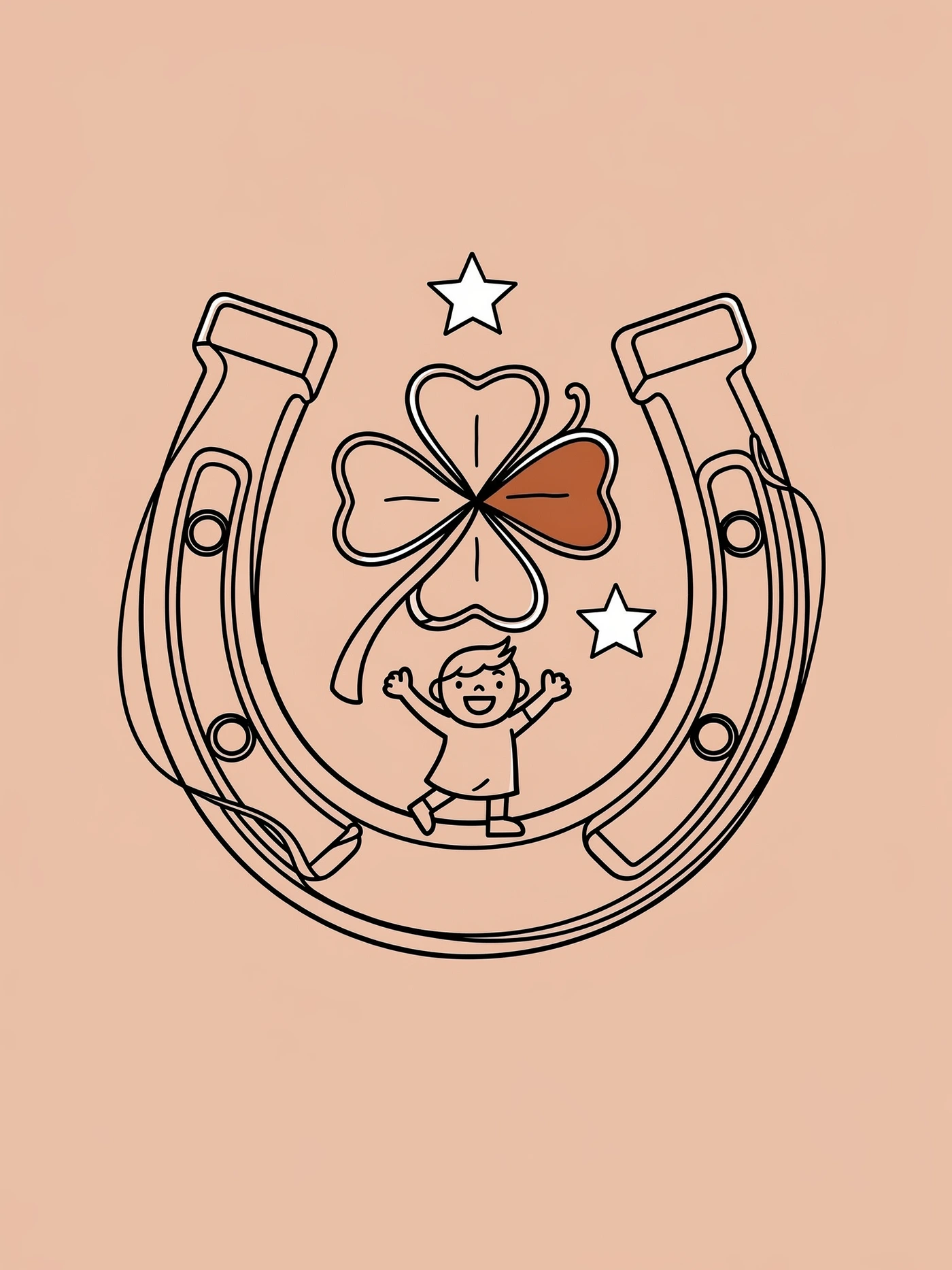 Good Luck — Lineart 06 good luck invitation template