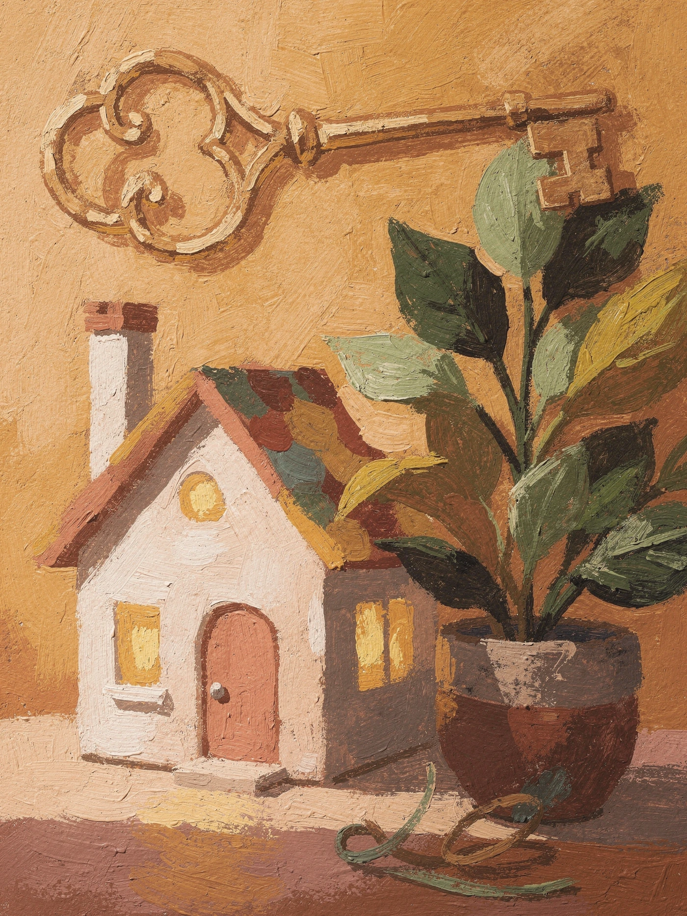 Welcome Home — Gouache 23 new home invitation template