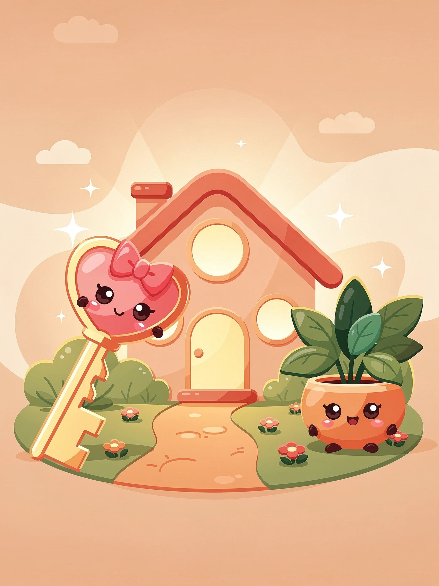 Welcome Home — Kawaii 37 new home invitation template