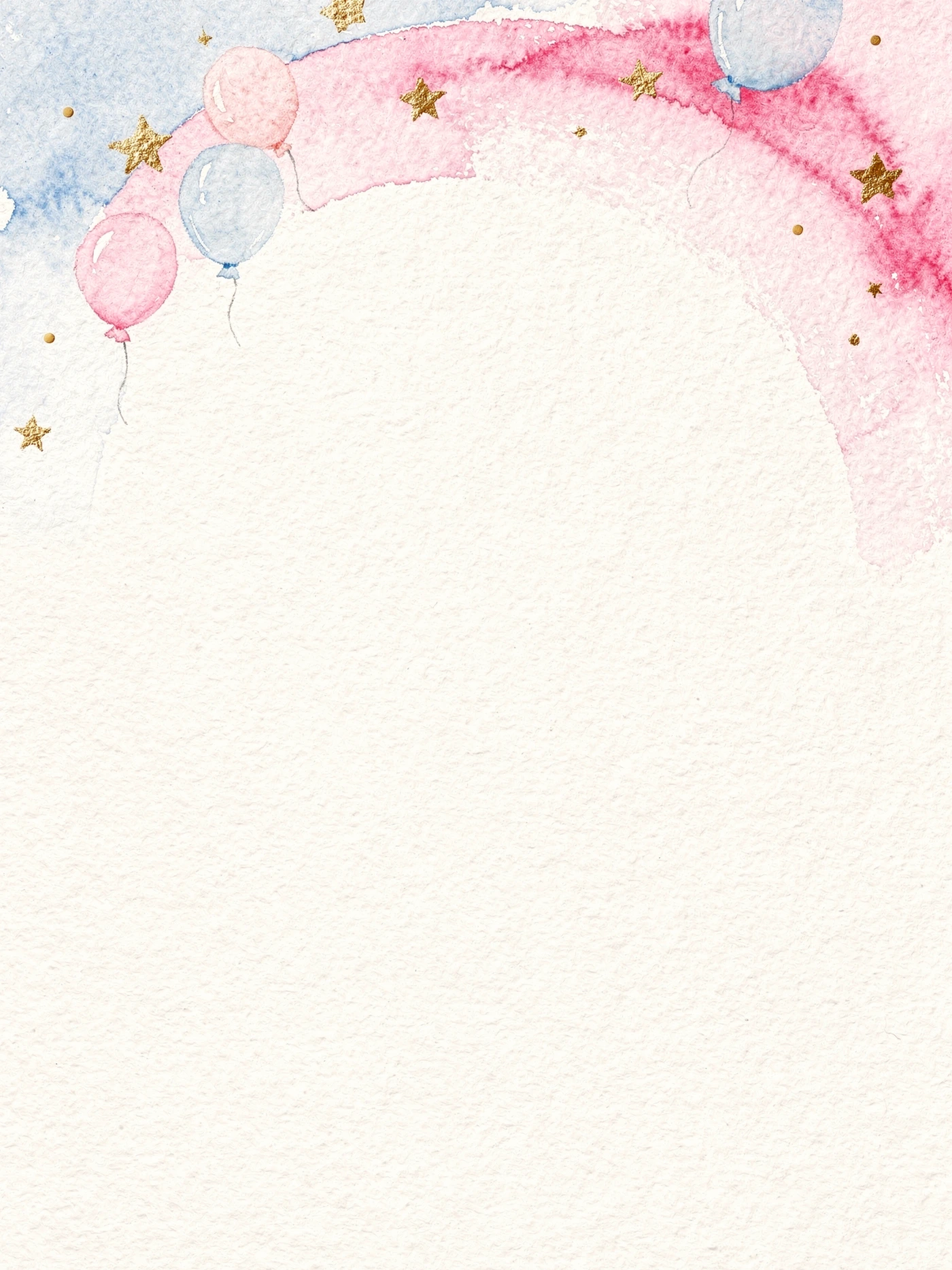 Gender Reveal — Bright Arch gender reveal invitation template