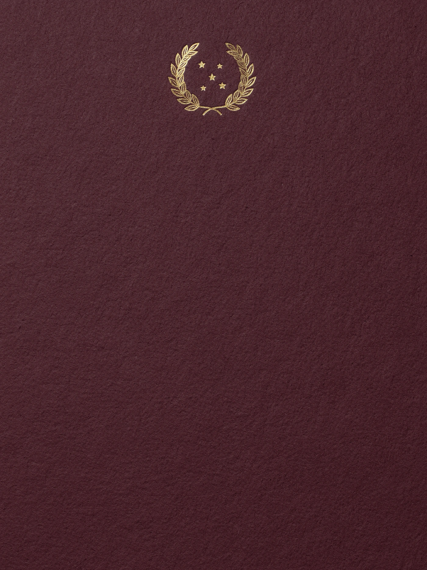 Graduation — Burgundy Laurel — a free elegant graduation invitation template on InviteDrop