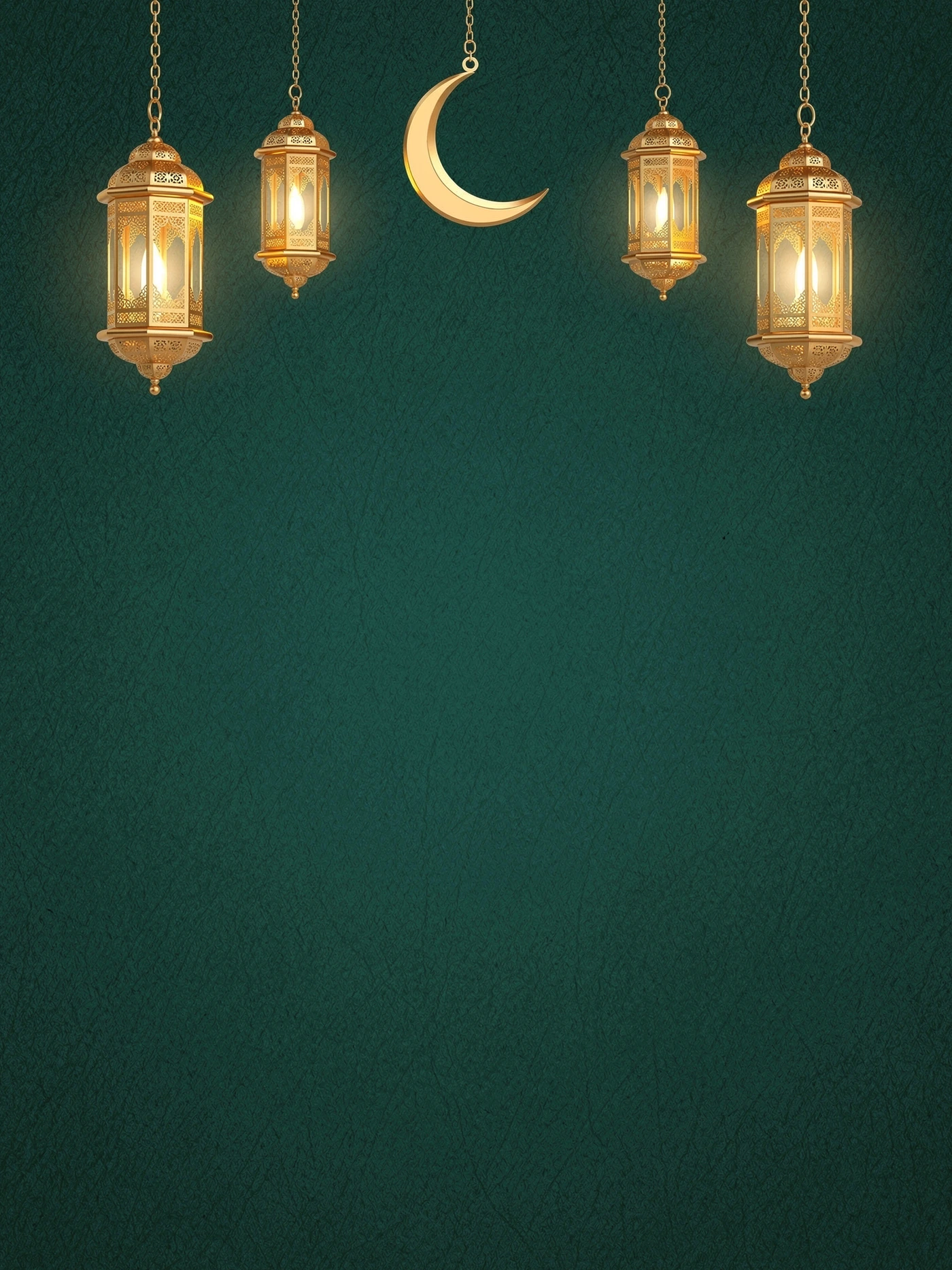 Eid — Emerald Lanterns eid invitation template