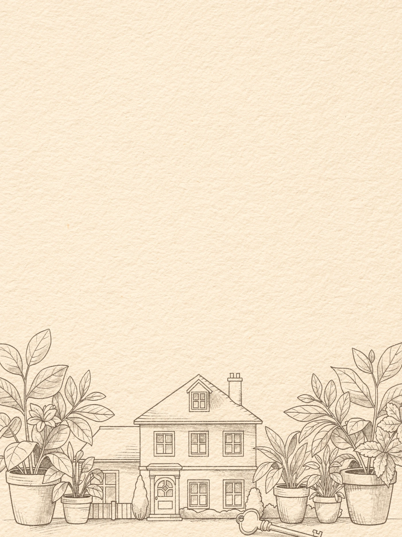 Housewarming — Line Home — a free neutral housewarming invitation template on InviteDrop