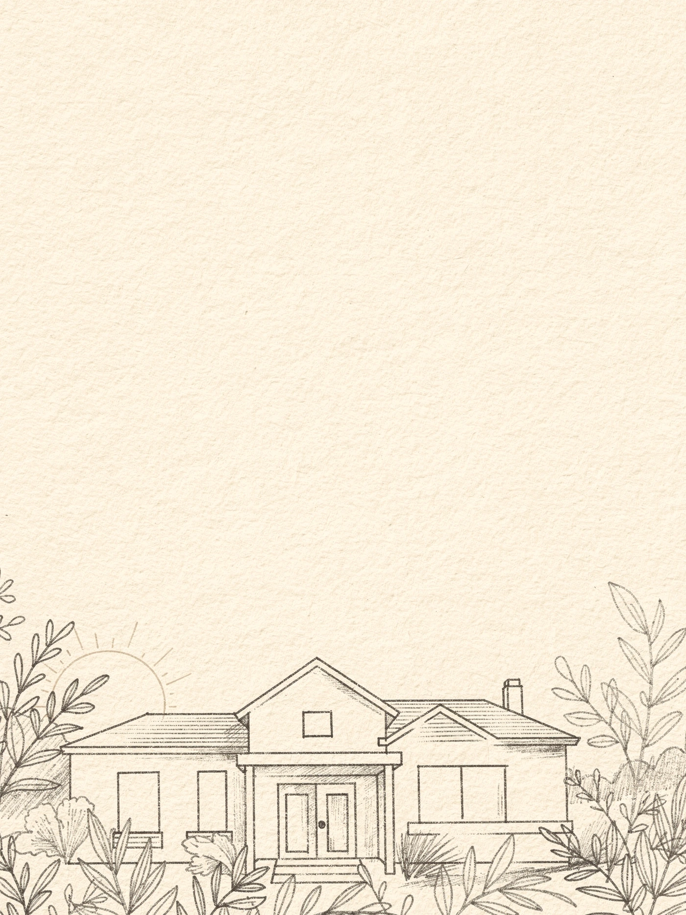 Housewarming — Warm Line — a free neutral housewarming invitation template on InviteDrop