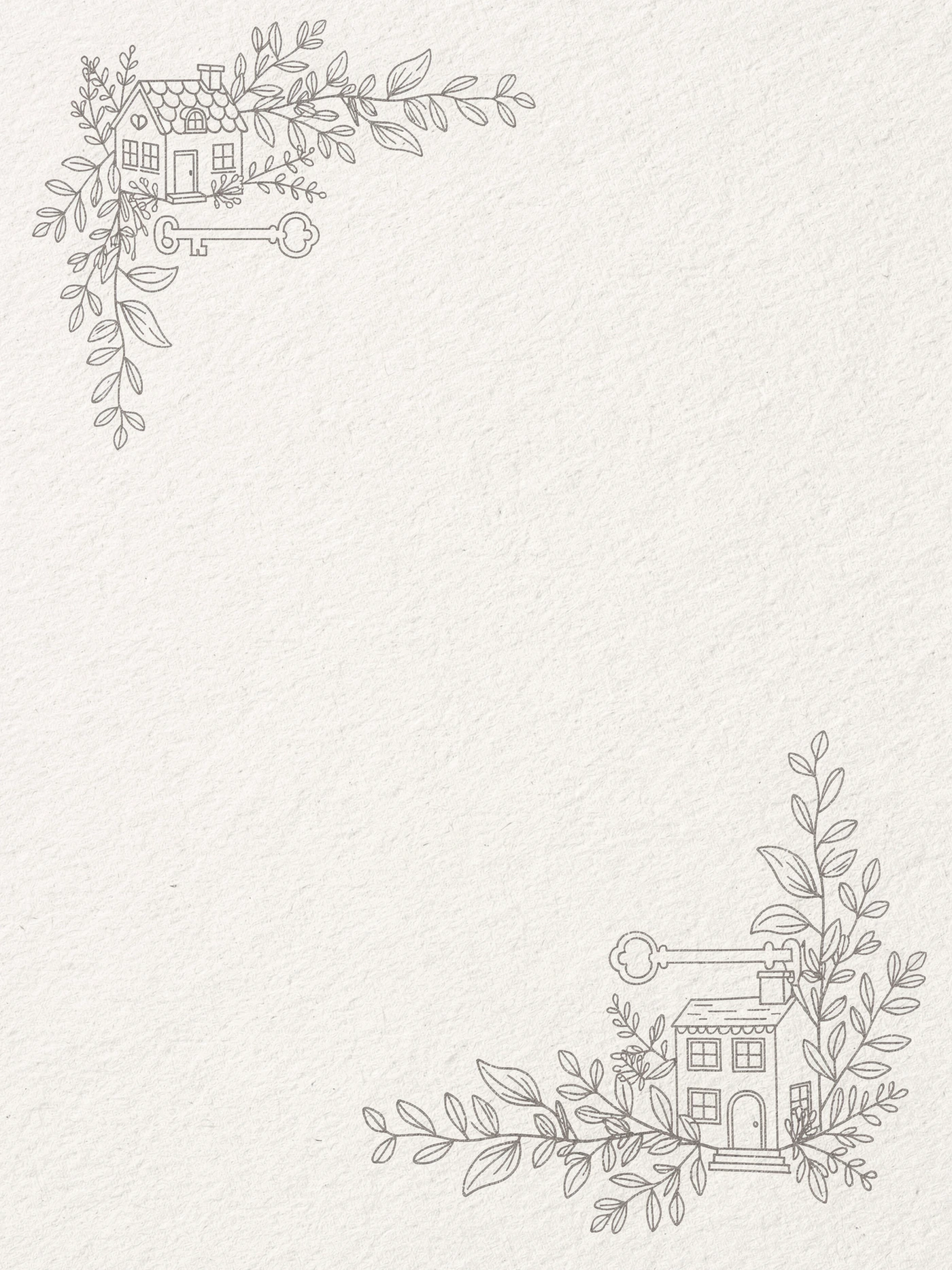 Housewarming — a free neutral housewarming invitation template on InviteDrop