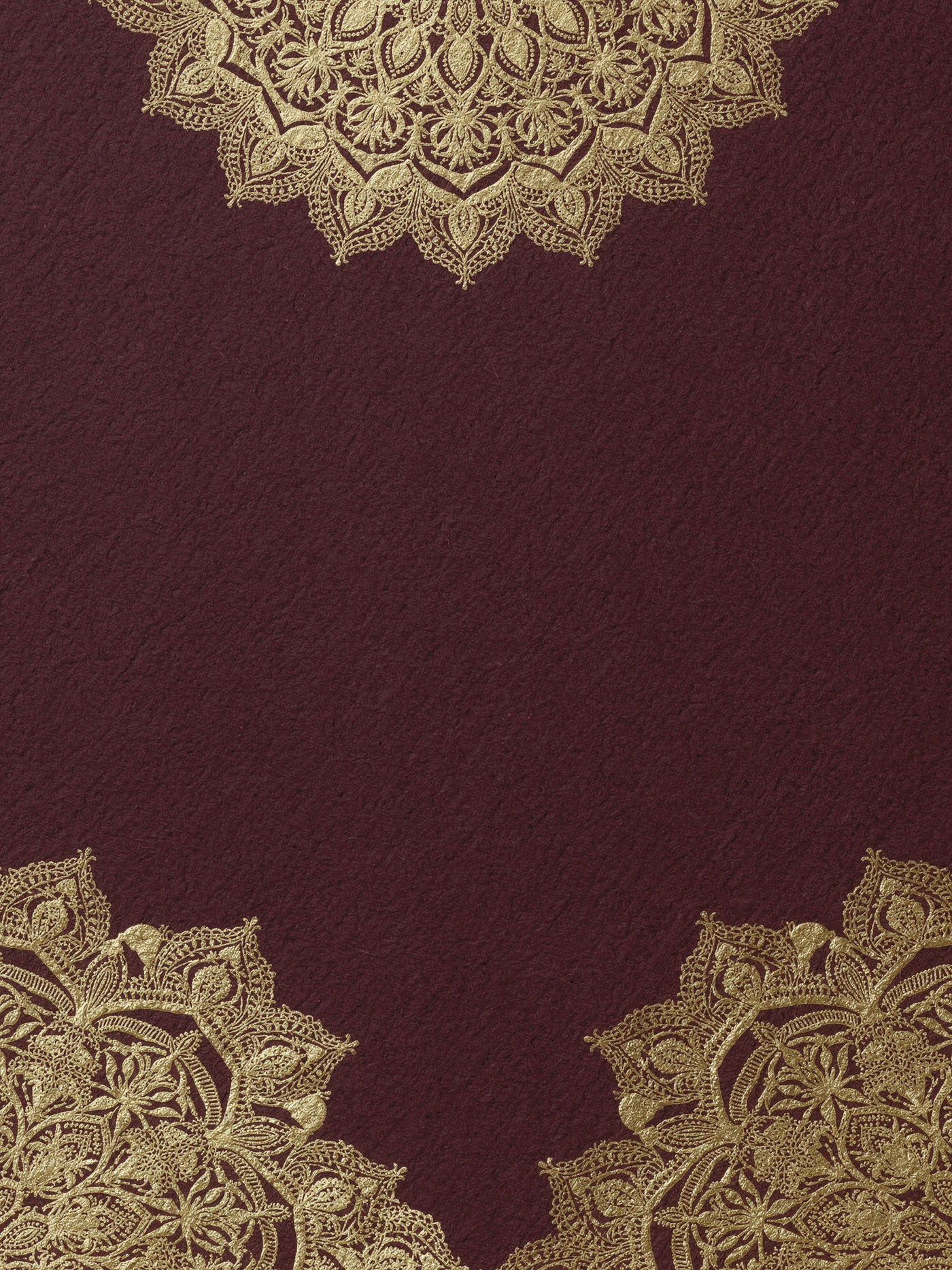 Indian Wedding — Maroon Mandala indian wedding invitation template