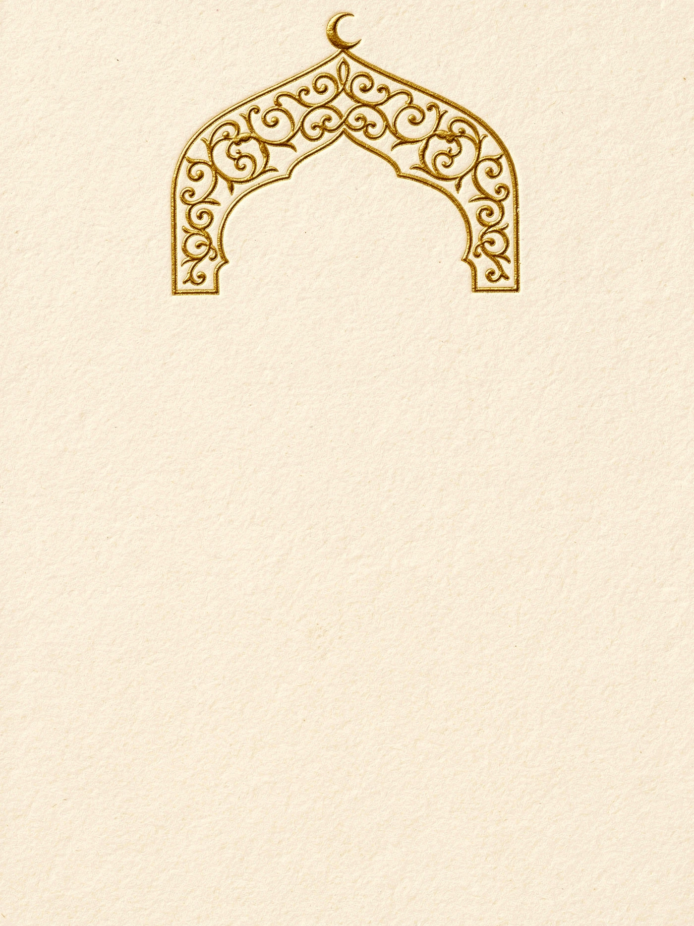 Nikkah — Ivory Gold Arch nikkah invitation template
