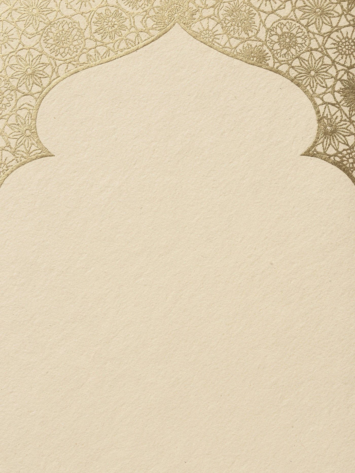Nikkah — Ivory Gold Floral nikkah invitation template