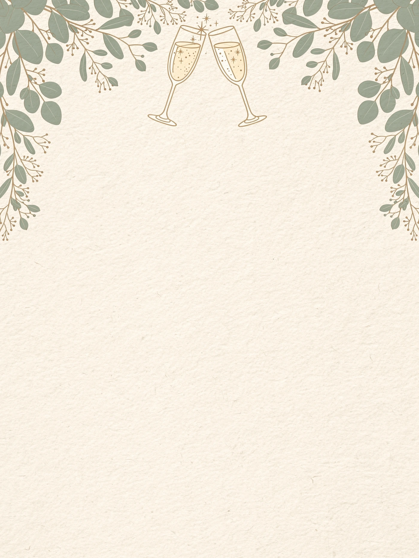 Retirement — Botanical Cheers retirement invitation template