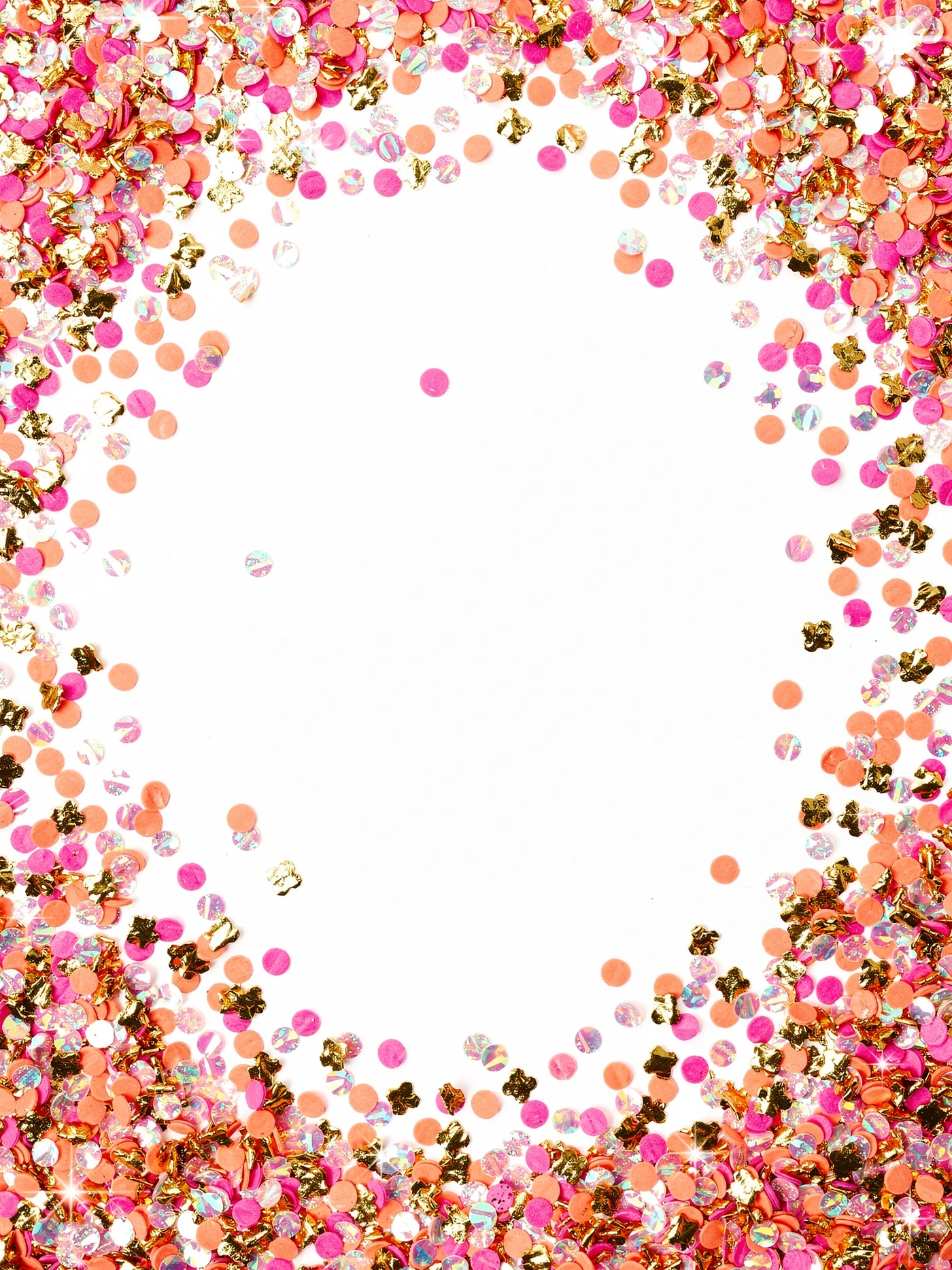 Sweet 16 — Hotpink Confetti birthday invitation template