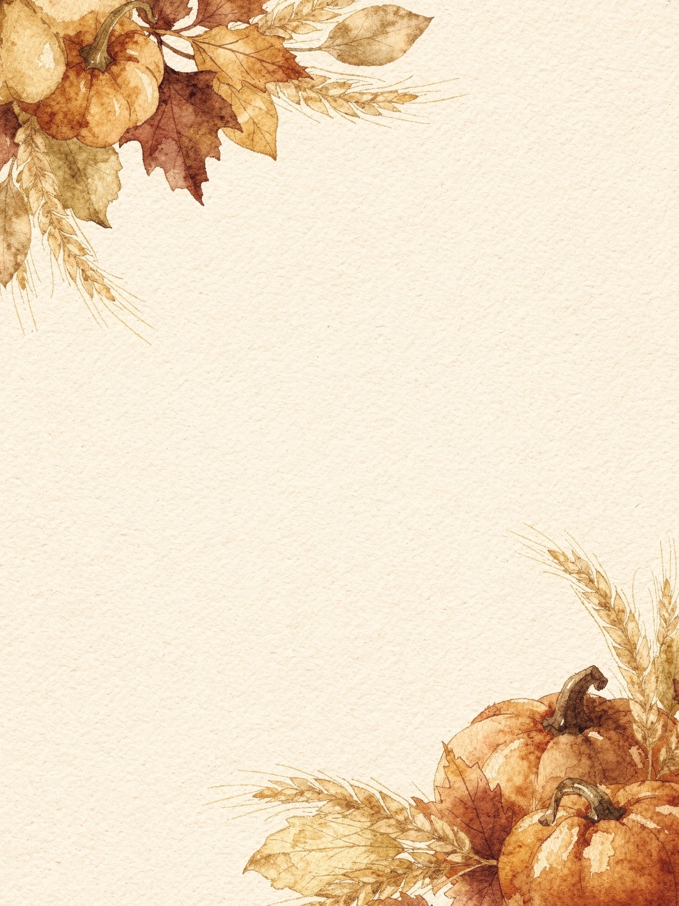 Thanksgiving — Autumn Foliage thanksgiving invitation template