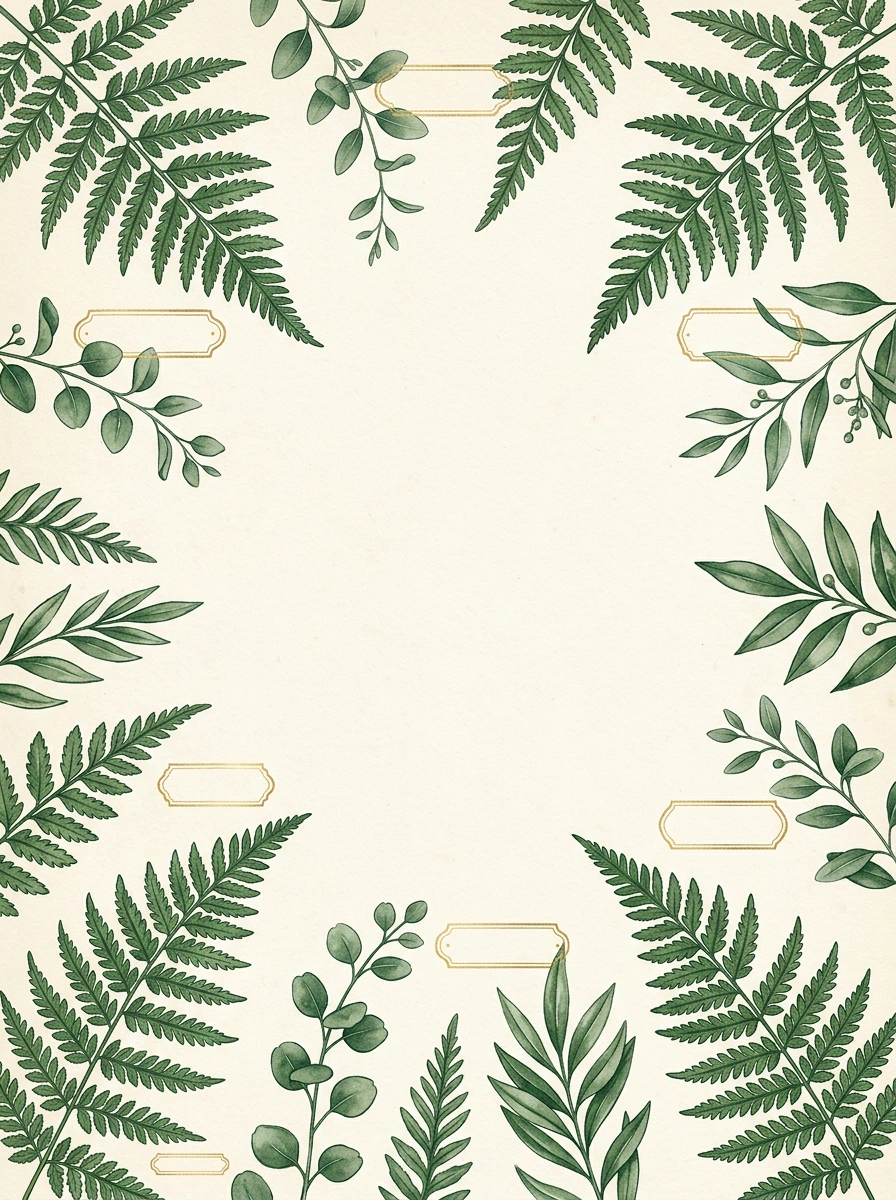 Botanical Elegant — a free botanical birthday invitation template on InviteDrop