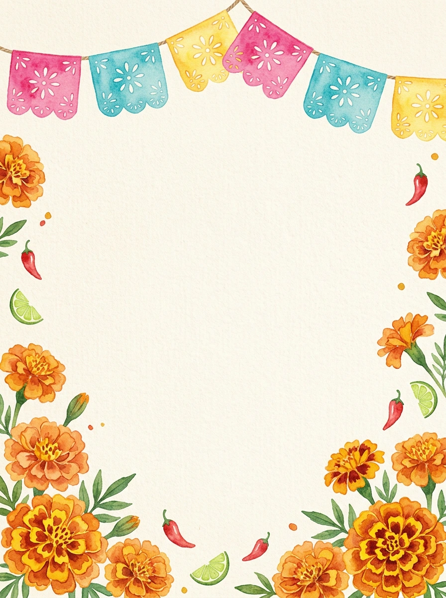 Fiesta Bright — a free pink birthday invitation template on InviteDrop