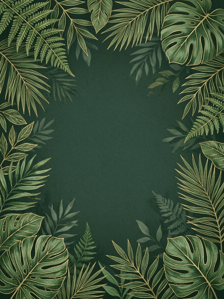 Botanical Dark — a free elegant birthday invitation template on InviteDrop
