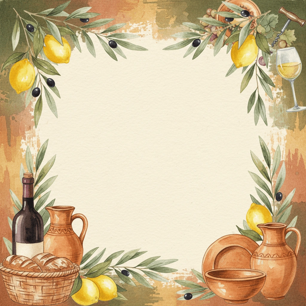 Italian Dinner — a free gold birthday invitation template on InviteDrop