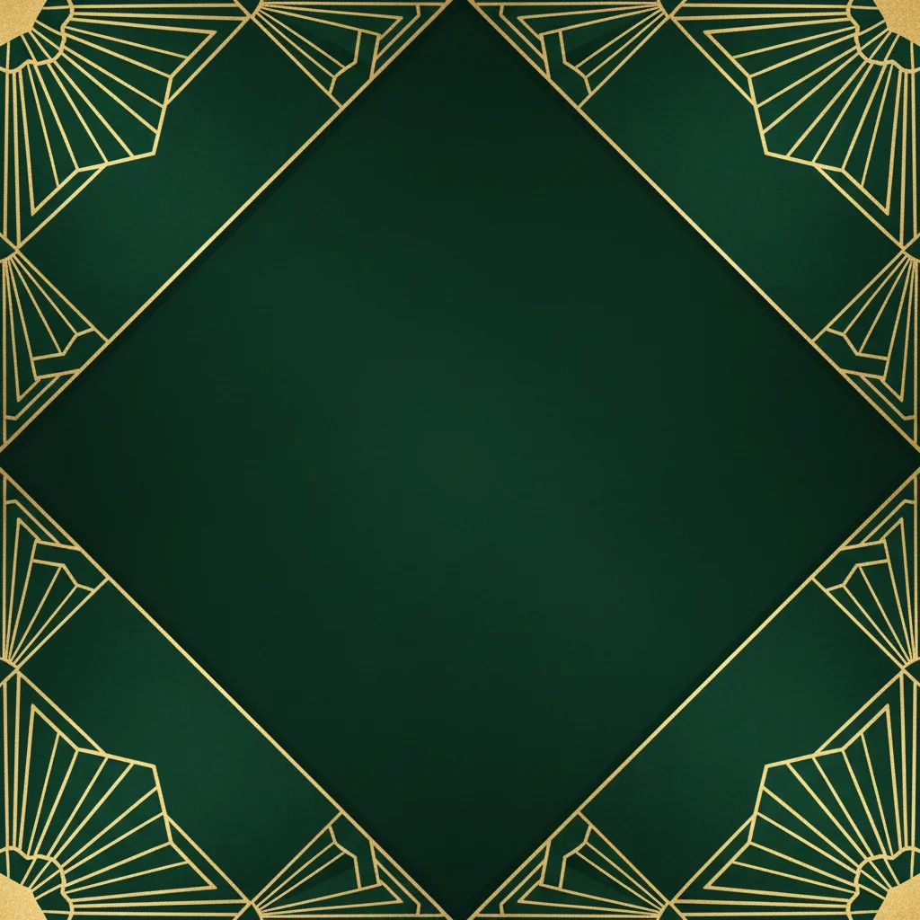 Emerald Gold — a free elegant birthday invitation template on InviteDrop