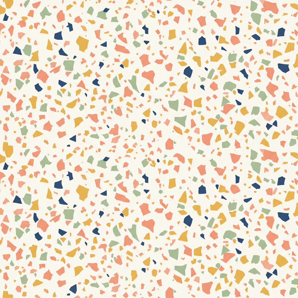 Terrazzo Party — a free neutral birthday invitation template on InviteDrop