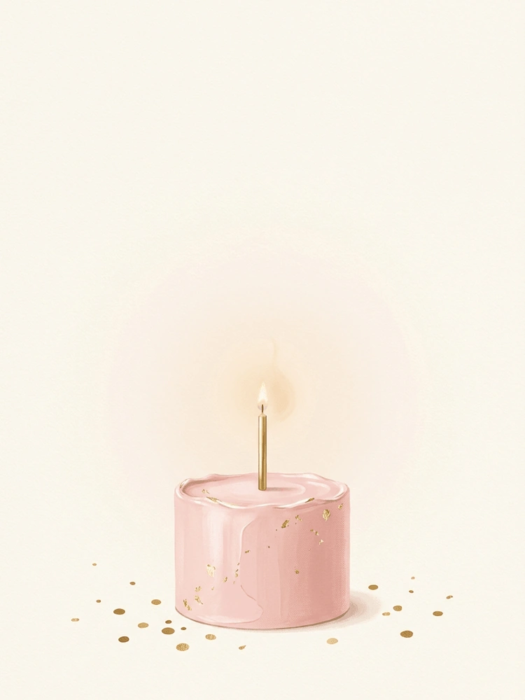 Make a Wish — a free pink birthday invitation template on InviteDrop