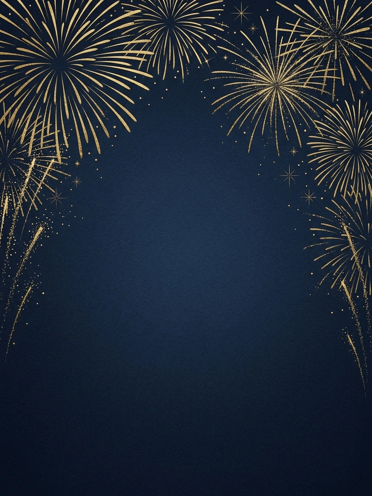 Light the Sky — a free black birthday invitation template on InviteDrop