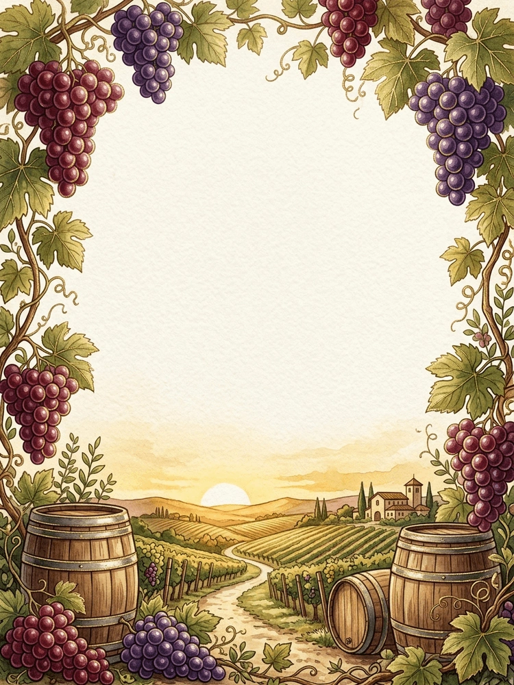 Vineyard Anniversary — a free gold anniversary invitation template on InviteDrop