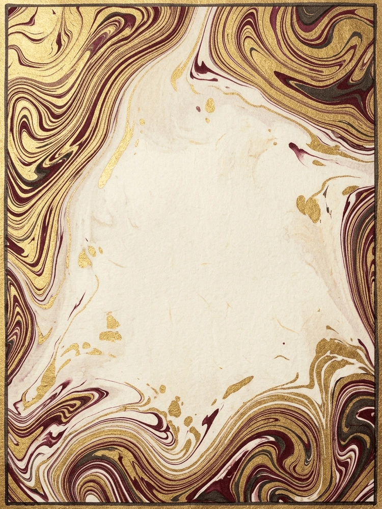 Suminagashi Gold Anniversary — a free classic anniversary invitation template on InviteDrop