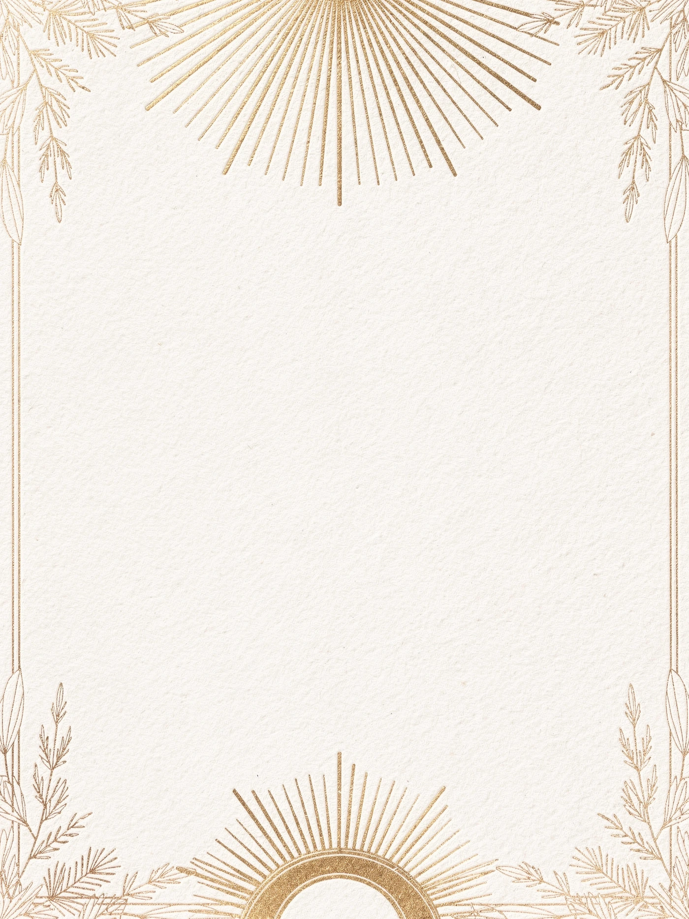 Gold Sunburst — a free modern anniversary invitation template on InviteDrop