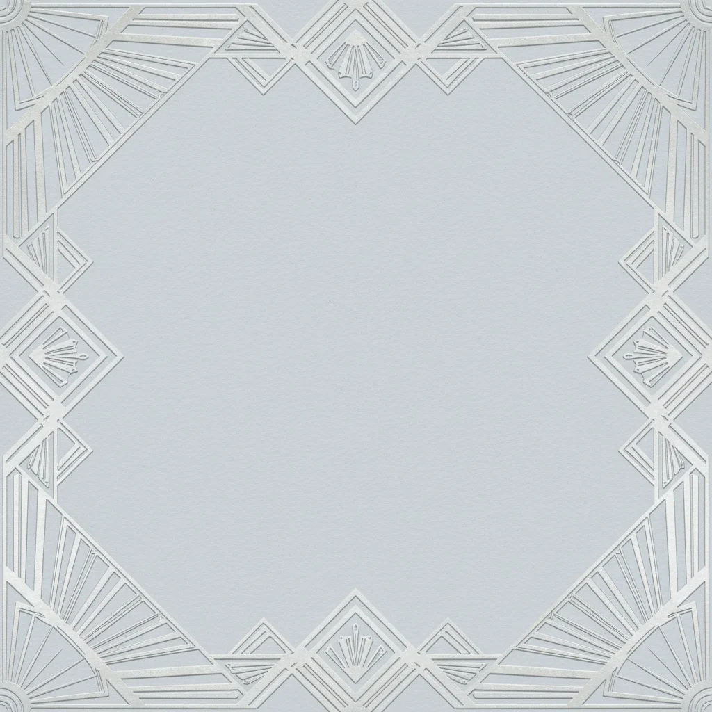 Silver Geometric — a free elegant anniversary invitation template on InviteDrop