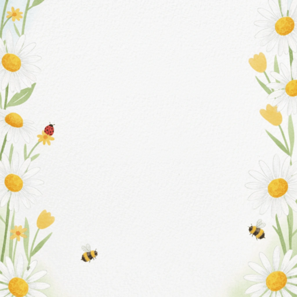 Daisy Field — a free green baby shower invitation template on InviteDrop