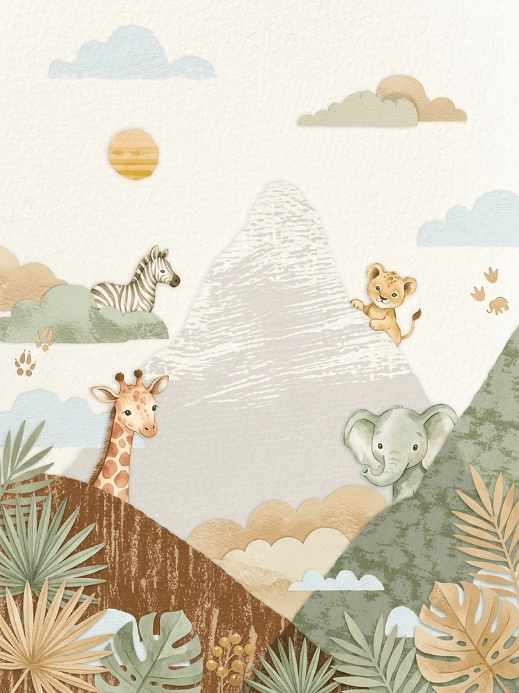 Sweet Safari — a free playful baby shower invitation template on InviteDrop