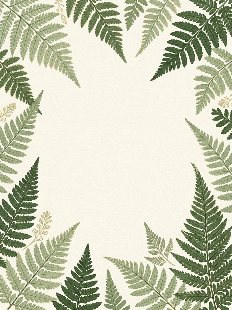 Botanical Fern Baby — a free green baby shower invitation template on InviteDrop