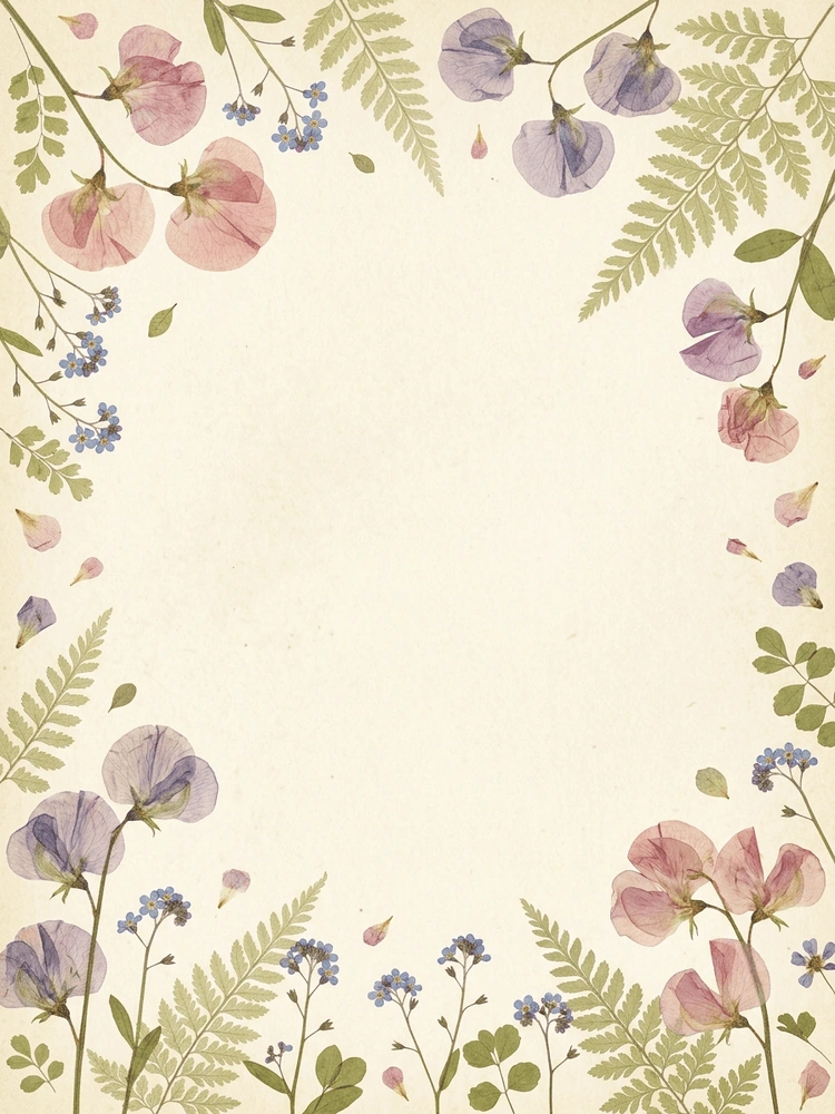 Pressed Flower Nursery — a free botanical baby shower invitation template on InviteDrop