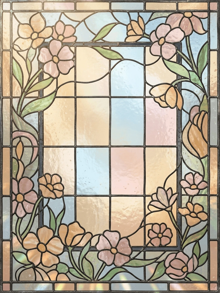 Stained Glass Nursery — a free classic baby shower invitation template on InviteDrop