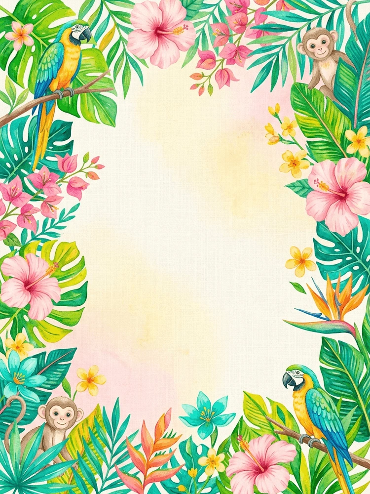 Frida Jungle Nursery — a free classic baby shower invitation template on InviteDrop